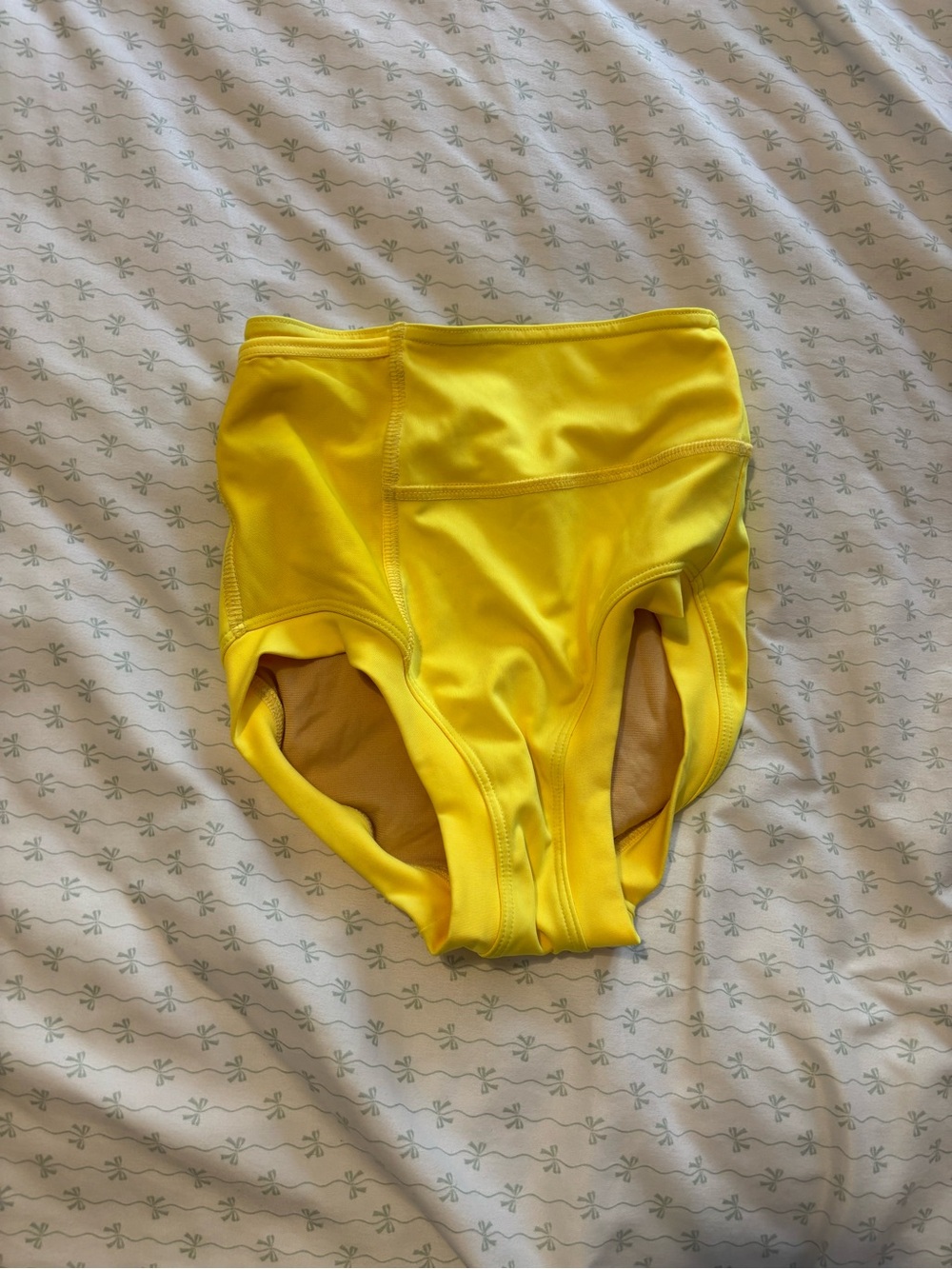 Bright Yellow High-Waist Briefs Bottoms Tiger Friday